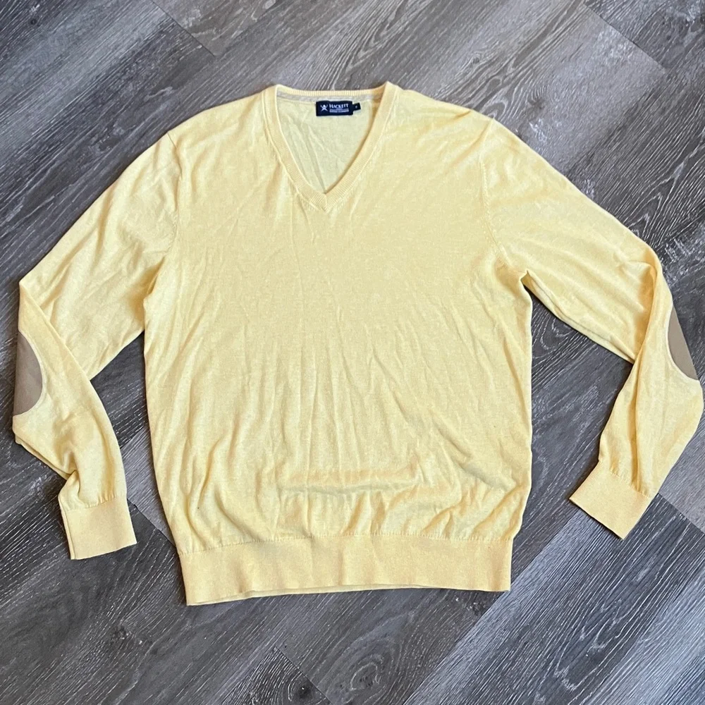 Hackett cotton cashmere v-neck sweater